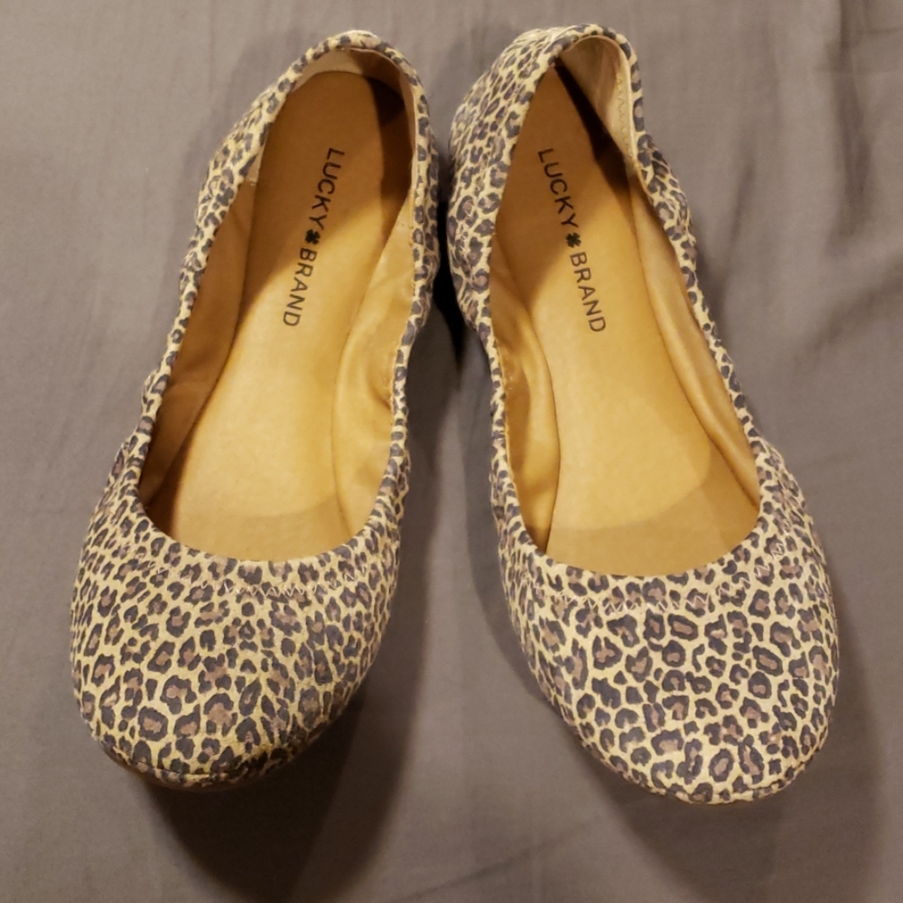 Lucky Brand leopard Emmie ballet flats
